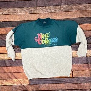 VTG New Orleans French Quarter 1980s Travel Tourism Sweatshirt